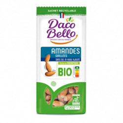 DACO BELLO - Amandes grillées sans sel ajouté Bio - sachet de 125 g Sonico.fr