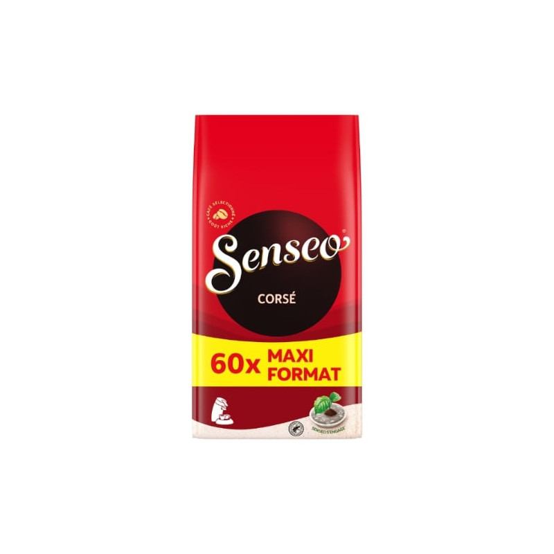 SENSEO - Corsé Café dosettes Compatibles Senseo - paquet de 60 dosettes - 416 g Sonico.fr