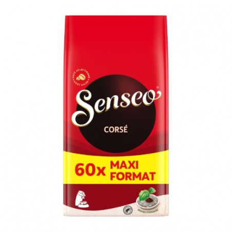 SENSEO - Corsé Café dosettes Compatibles Senseo - paquet de 60 dosettes - 416 g Sonico.fr