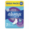 ALWAYS - Ultra Day Long Taille 2 Serviette Hygiénique Avec Ailettes - paquet de 32 serviettes Sonico.fr