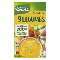 KNORR - Soupe Velouté de 9 Légumes - brique de 1 L Sonico.fr