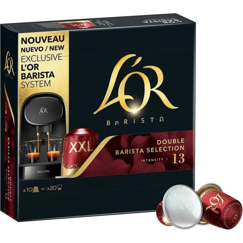 L'OR Barista - Double Barista Sélection Intensité 13 - 10 capsules de café compatibles avec le système L'OR BARISTA Sonico.fr