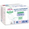 LOVE GREEN - Nuit Serviettes Hygiéniques Hypoallergéniques - paquet de 10 Serviettes Sonico.fr
