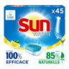 SUN - Tout en 1 Tablettes lave-vaisselle Citron - paquet de 45 Tablettes Sonico.fr