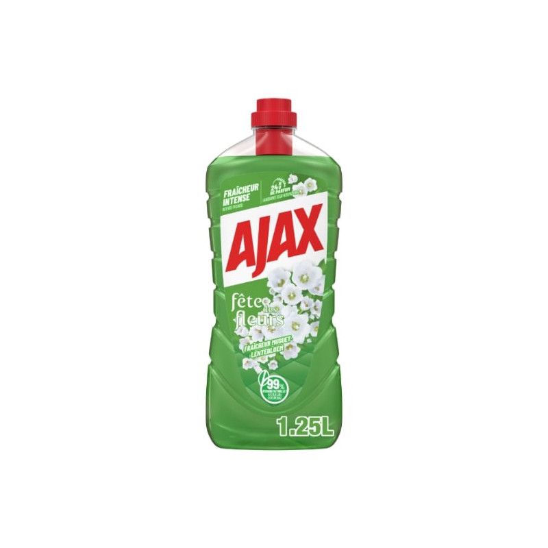 AJAX - Fête des Fleurs Muguet Nettoyant sol - bidon de 1,25 l Sonico.fr