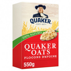 QUAKER - Oast - Flocons d'avoine - paquet de 550 g Sonico.fr