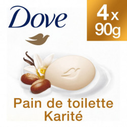 DOVE - Mon soin Cocooning - Savon hydratant au beurre de karité - 4 x 90 g Sonico.fr