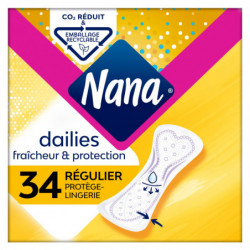 NANA - Dailies Fraicheur Normal Régulier - 34 Protèges-slips Sonico.fr