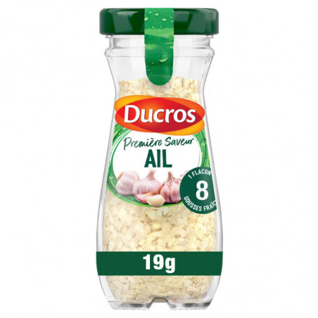 DUCROS - Ail émincé Premiere Saveur - flacon de 14 g Sonico.fr