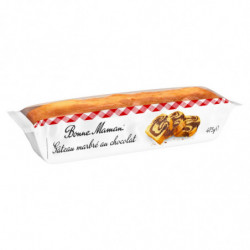 BONNE MAMAN - Gâteau marbré au chocolat pur beurre - barre de 475 g Sonico.fr