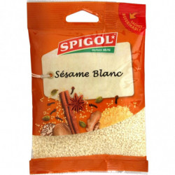 SPIGOL - Sésame blanc - Epices - sachet de 90 g Sonico.fr