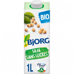 BJORG - Boisson bio à base de Soja Nature sans sucres ajoutés UHT - 1 L Sonico.fr
