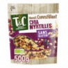 TERRES ET CEREALES - Muesli Bio Croustillant Chia Myrtilles - paquet de 500 g  Sonico.fr