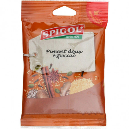 SPIGOL - Piment doux Especial - Epices - sachet de 80 g Sonico.fr