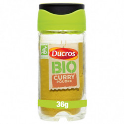 DUCROS - Curry en Poudre Bio - Epices - flacon de 36 g Sonico.fr
