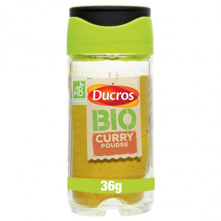 DUCROS - Curry en Poudre Bio - Epices - flacon de 36 g Sonico.fr