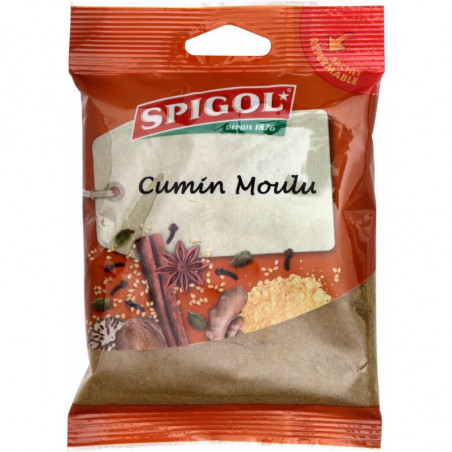 SPIGOL - Cumin Moulu - Epices - sachet de 90 g Sonico.fr