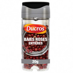 DUCROS - Baies roses entières - Epices - flacon de 20 g Sonico.fr