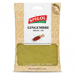 SPIGOL - Gingembre moulu - Epices - sachet de 90 g Sonico.fr