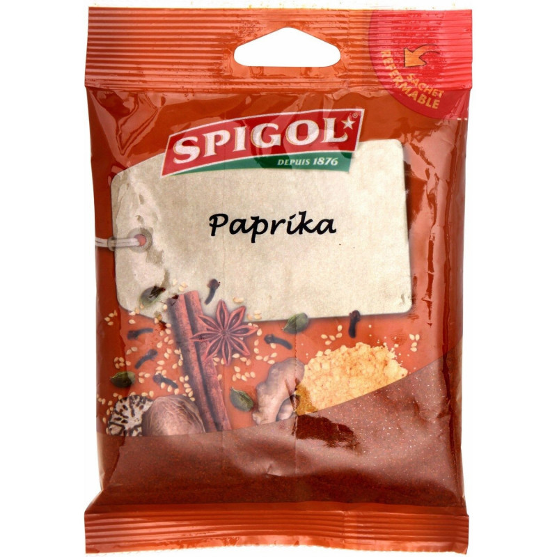SPIGOL - Paprika Moulu - Epices - sachet de 80 g Sonico.fr