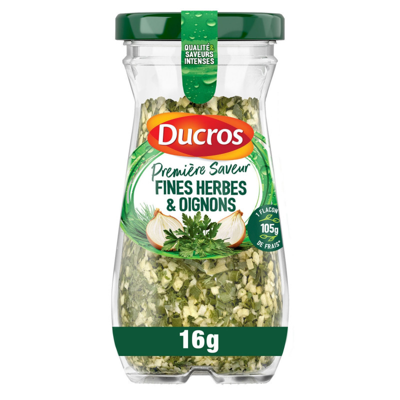 DUCROS - Fines herbes Oignons Première Saveur - Herbes - flacon de 16 g Sonico.fr