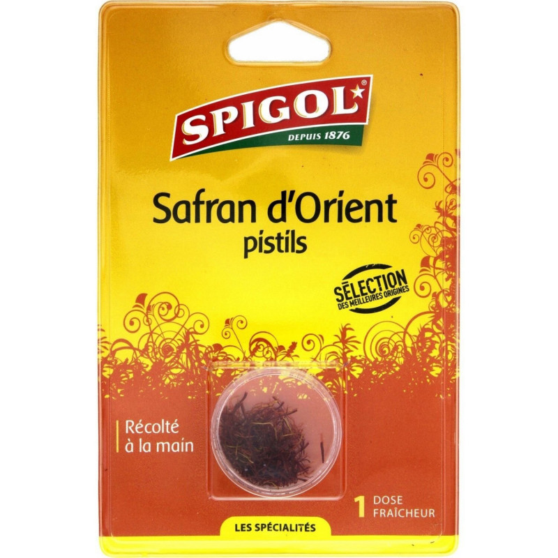 SPIGOL - Safran d'Orient pistils - Epices - paquet de 1 dose de 0,4 g Sonico.fr