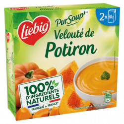 LIEBIG - PurSoup Velouté de Potiron À La Crème Fraiche - Soupes - pack de 2 briques de 30 cl Sonico.fr