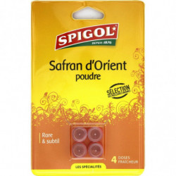 SPIGOL - Safran d'Orient Poudre - Epices - paquet de 4 doses de 0,1 g Sonico.fr
