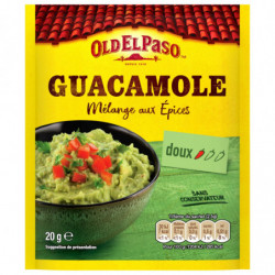 OLD EL PASO - Mélange Pour Guacamole - Mélange d'épices - sachet de 20 g Sonico.fr