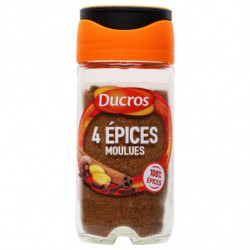 DUCROS - Quatre épices moulues - Mélange d'épices - flacon de 37 g Sonico.fr