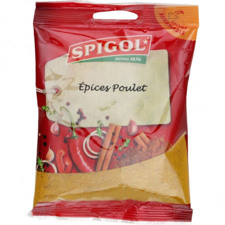 SPIGOL - Epices Poulet - Mélange d'épices - sachet de 90 g Sonico.fr