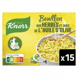 KNORR - Bouillon aux Herbes Huile Olive - boite de 15 cubes - 150 g Sonico.fr