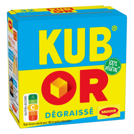 MAGGI - KUB OR Dégraissé Bouillon cubes - Bouillons - boite de 32 cubes - 128 g  Sonico.fr