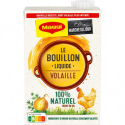 MAGGI - Bouillon liquide Volaille - Bouillons - brique de 400 ml Sonico.fr