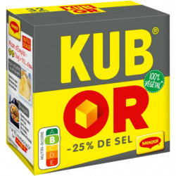 MAGGI - KUB OR -25% de sel Bouillon cubes - Bouillons - boite de 32 cubes - 121,6 g  Sonico.fr