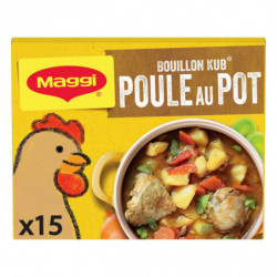 MAGGI - Bouillon Kub Poule au Pot - Bouillons - boite de 15 cubes - 150 g  Sonico.fr