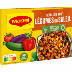 MAGGI - Bouillon Kub Légumes du Soleil - Bouillons - boite de 18 cubes - 180 g  Sonico.fr