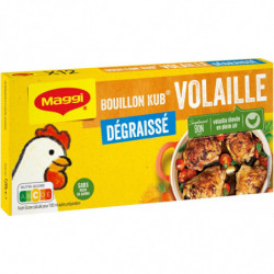 MAGGI - Bouillon Kub Volaille Dégraissé - Bouillons - boite de 12 cubes - 120 g  Sonico.fr