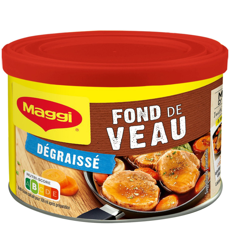 MAGGI - Fond de Veau Dégraissé - Fonds de sauce et Fumets - boite de 100 g Sonico.fr