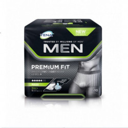 TENA - Men Premium Fit L Large Level 4 - Protection Absorbante Homme - paquet de 10 protections Sonico.fr