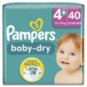 PAMPERS - Baby-Dry taille 4+ (10-15 kg) Couches Bébé - paquet de 40 couches Sonico.fr