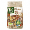 TERRES ET CEREALES - Muesli Bio Croustillant Duo Pépites Chocolat Noir et Lait- paquet de 1 kg  Sonico.fr