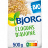 BJORG - Flocons d'Avoine Bio - Mueslis et Avoines - paquet de 500 g Sonico.fr