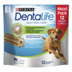 PURINA - DENTALIFE Récompense pour chien Maxi 25-40kg - sachet de 12 bâtonnets - 426 g Sonico.fr