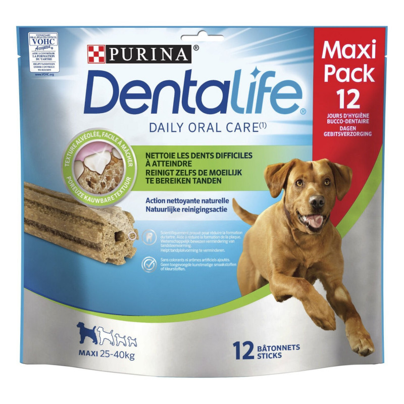 PURINA - DENTALIFE Récompense pour chien Maxi 25-40kg - sachet de 12 bâtonnets - 426 g Sonico.fr