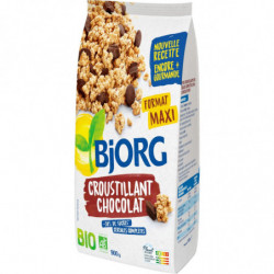 BJORG - Céréales Croustillant Chocolat Bio - Mueslis et Avoines - paquet de 900 g Sonico.fr
