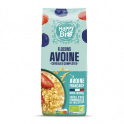 HAPPY BIO - Flocons d'avoines Bio - Mueslis et Avoines - paquet de 500 g Sonico.fr