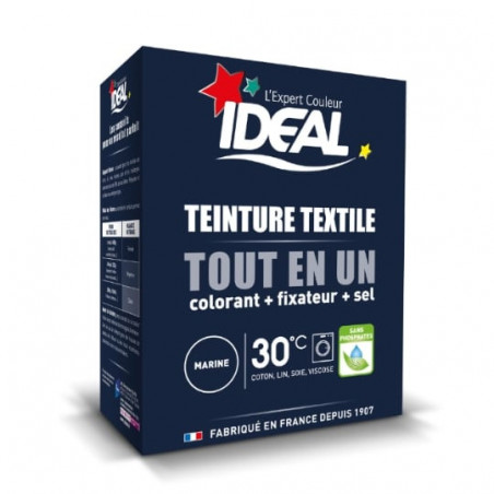 IDEAL - Teinture Tissus Poudre Tout En Un Mini Marine - boite de 350 g Sonico.fr