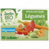 JARDIN BIO - Bouillons Cubes Légumes Dégraissé Bio - boîte de 10 cubes de 9 g Sonico.fr