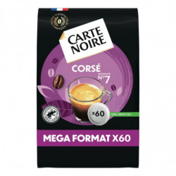 CARTE NOIRE - Corsé Café Dosettes Compatible Senseo - paquet de 60 dosettes Sonico.fr